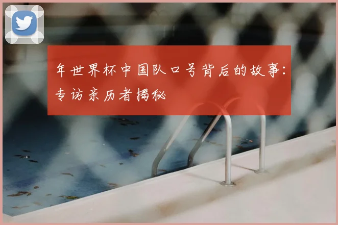 年世界杯中国队口号背后的故事:专访亲历者揭秘