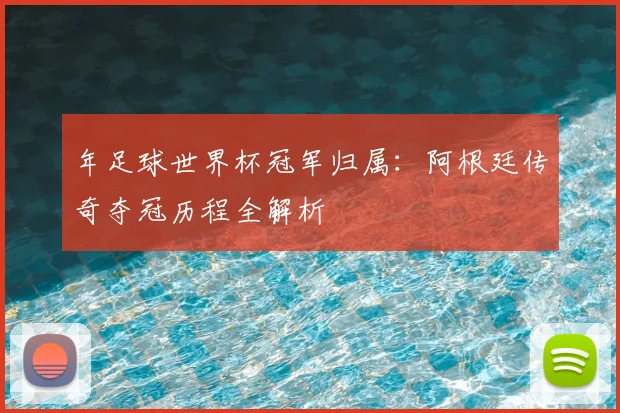 年足球世界杯冠军归属：阿根廷传奇夺冠历程全解析
